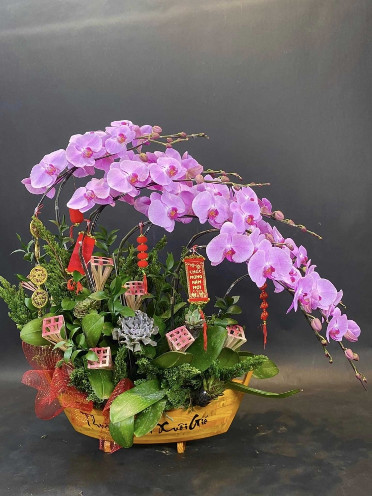 Hoa lan hồ điệp 10 cành - HD0028